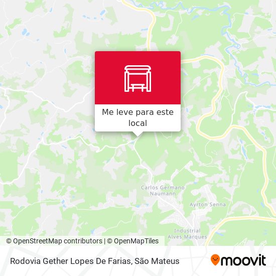 Rodovia Gether Lopes De Farias mapa
