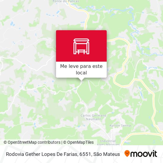 Rodovia Gether Lopes De Farias, 6551 mapa