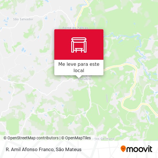 R. Amil Afonso Franco mapa