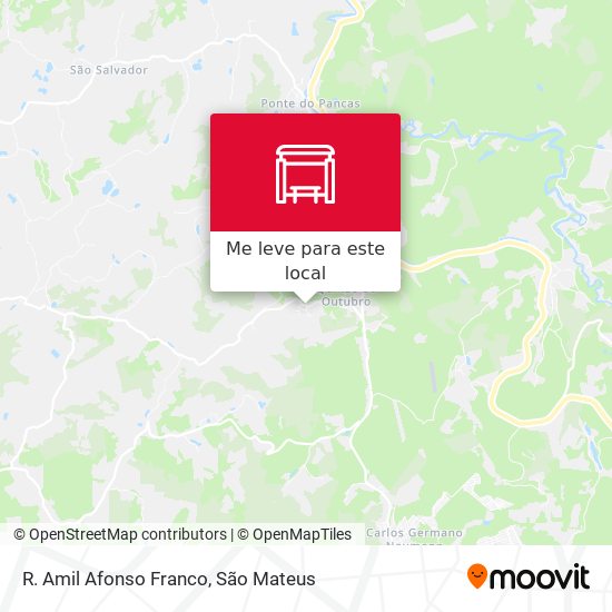 R. Amil Afonso Franco mapa