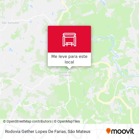 Rodovia Gether Lopes De Farias mapa