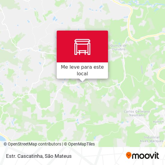 Estr. Cascatinha mapa