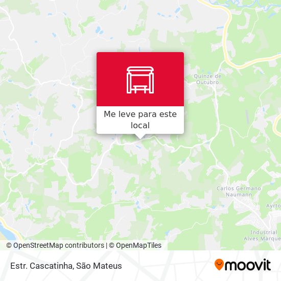 Estr. Cascatinha mapa