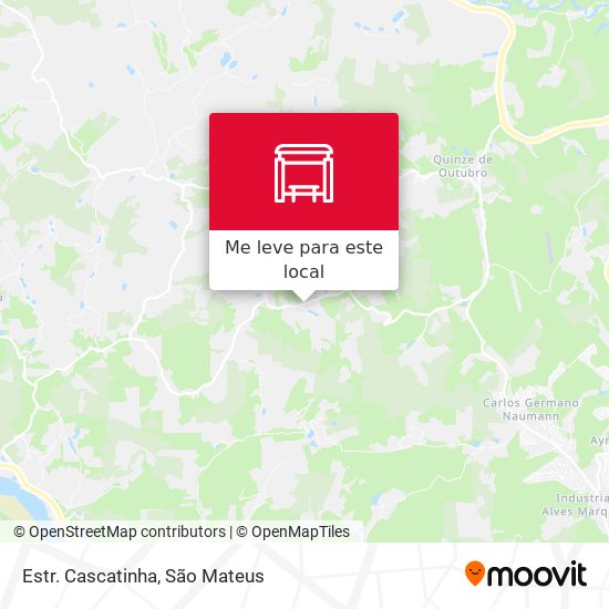 Estr. Cascatinha mapa