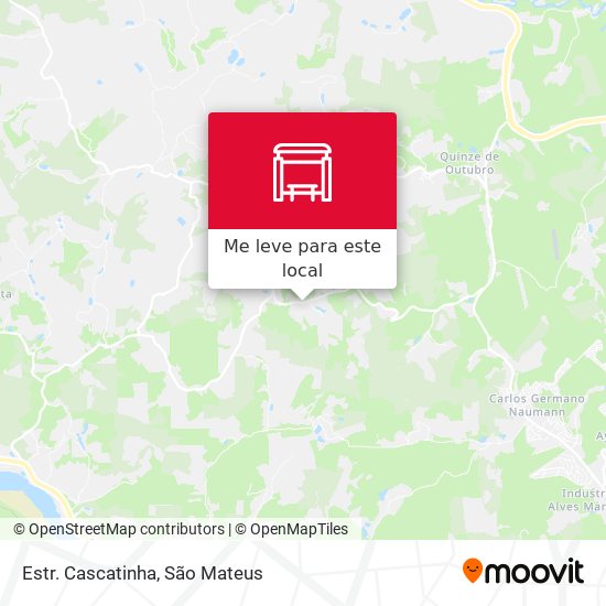 Estr. Cascatinha mapa