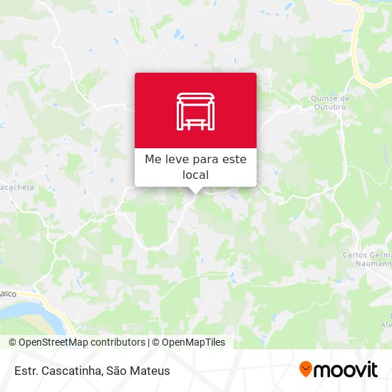 Estr. Cascatinha mapa