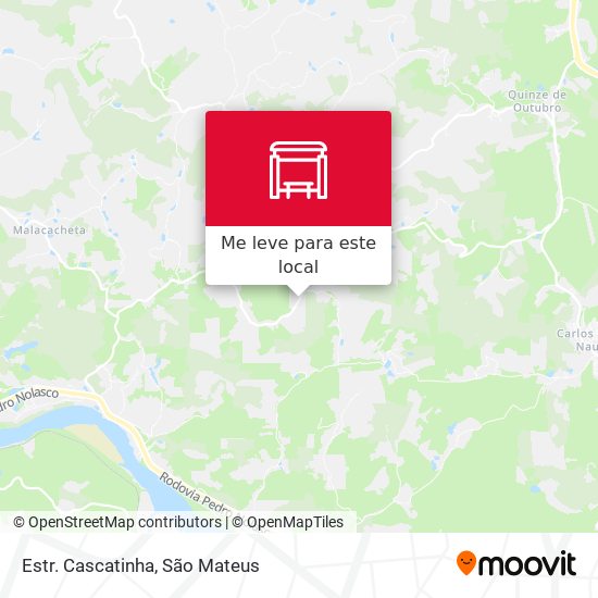 Estr. Cascatinha mapa