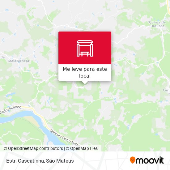 Estr. Cascatinha mapa