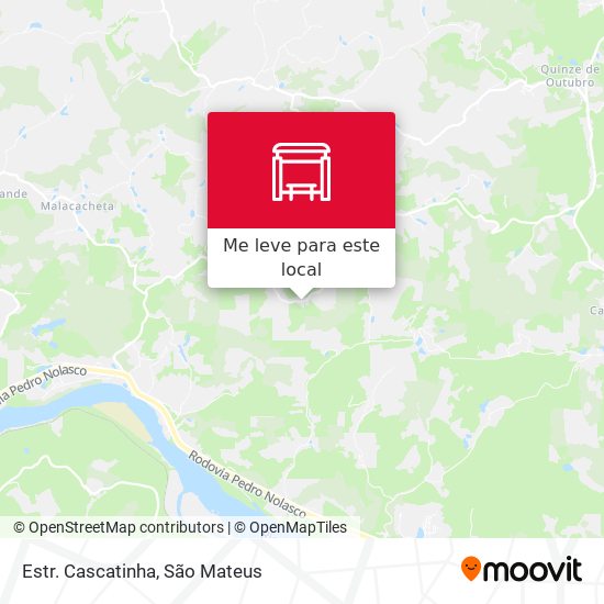 Estr. Cascatinha mapa