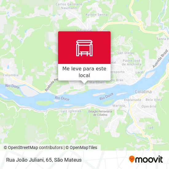 Rua João Juliani, 65 mapa