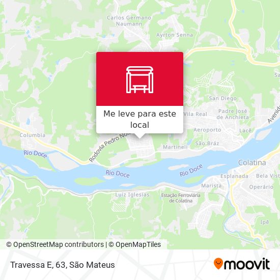 Travessa E, 63 mapa