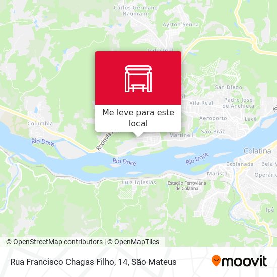 Rua Francisco Chagas Filho, 14 mapa