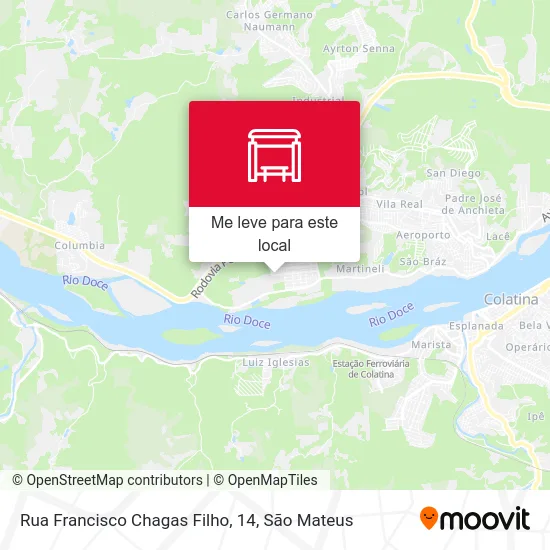 Rua Francisco Chagas Filho, 14 mapa