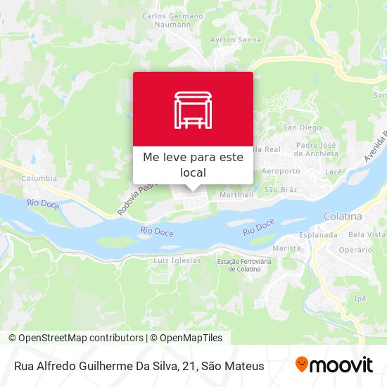 Rua Alfredo Guilherme Da Silva, 21 mapa