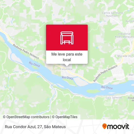 Rua Condor Azul, 27 mapa