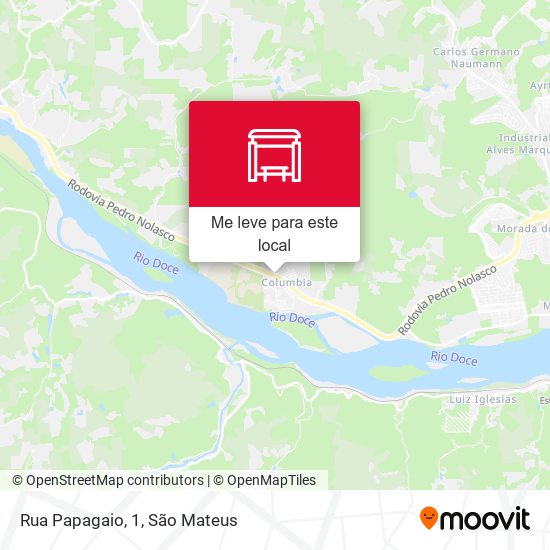 Rua Papagaio, 1 mapa