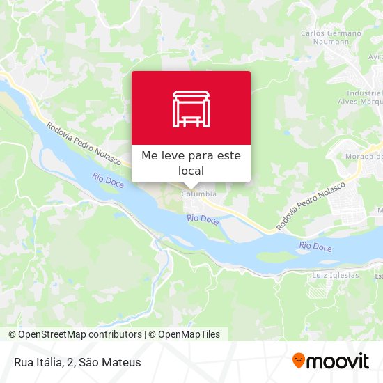 Rua Itália, 2 mapa