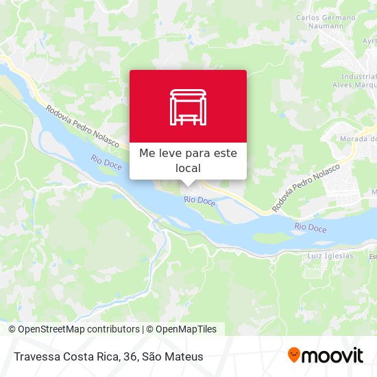 Travessa Costa Rica, 36 mapa
