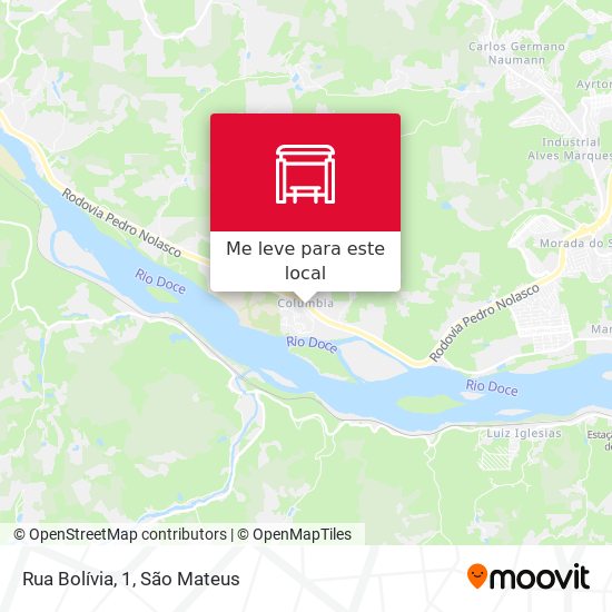 Rua Bolívia, 1 mapa