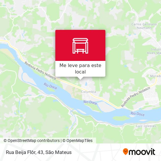 Rua Beija Flôr, 43 mapa
