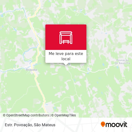Estr. Povoação mapa