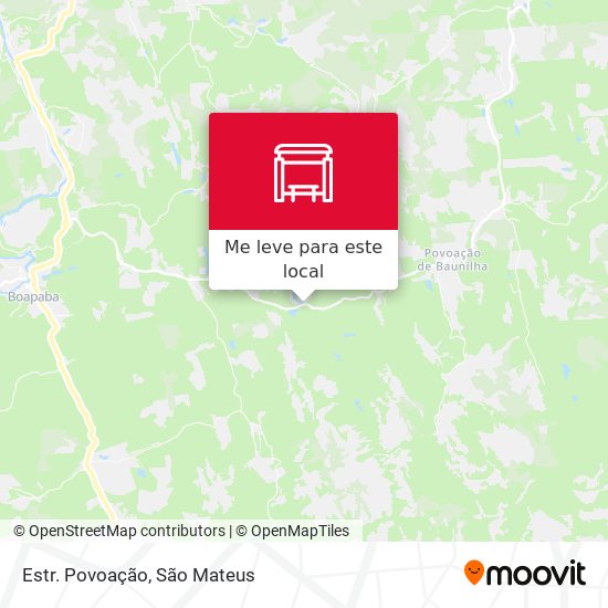 Estr. Povoação mapa