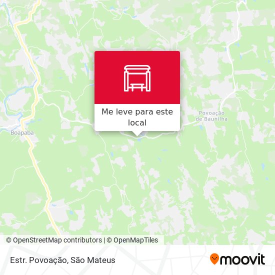 Estr. Povoação mapa