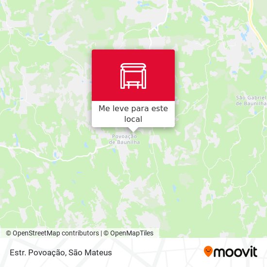 Estr. Povoação mapa