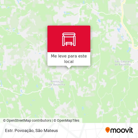 Estr. Povoação mapa