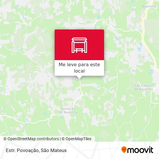Estr. Povoação mapa