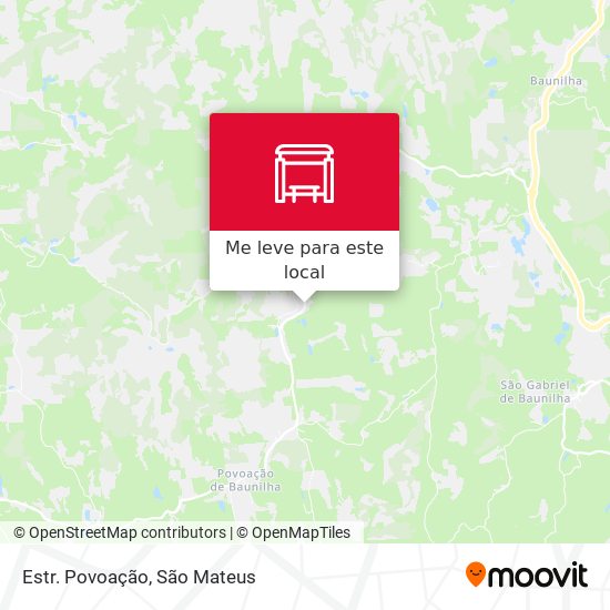 Estr. Povoação mapa