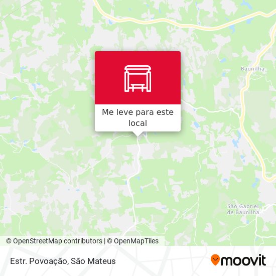 Estr. Povoação mapa