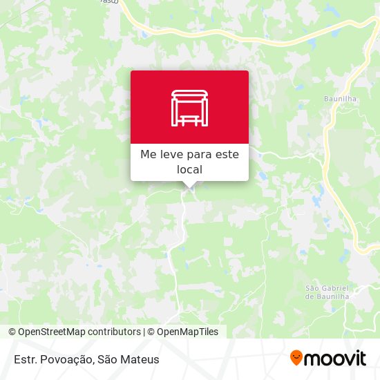 Estr. Povoação mapa