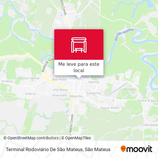 Terminal Rodoviário De São Mateus mapa