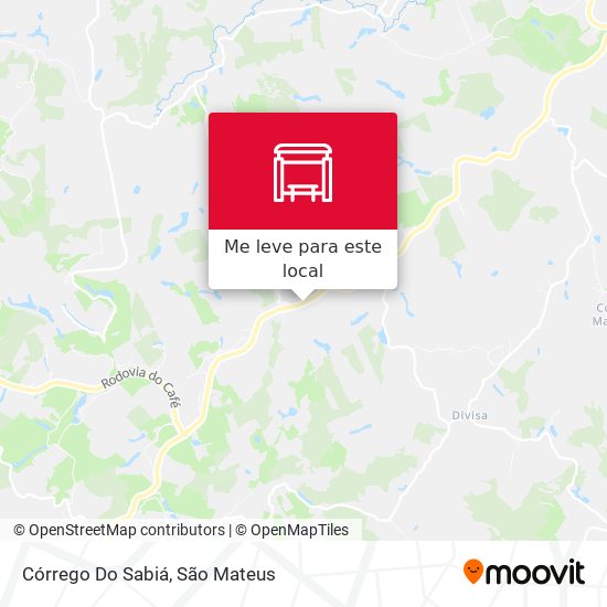 Córrego Do Sabiá mapa