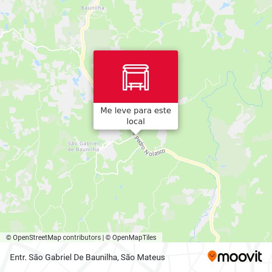 Entr. São Gabriel De Baunilha mapa