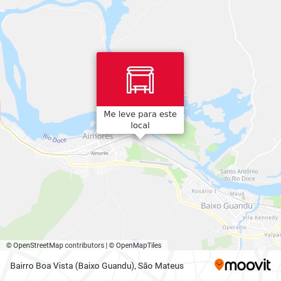 Bairro Boa Vista (Baixo Guandu) mapa