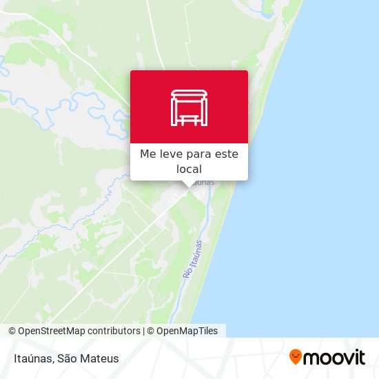 Itaúnas mapa