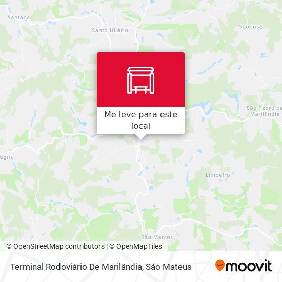 Terminal Rodoviário De Marilândia mapa