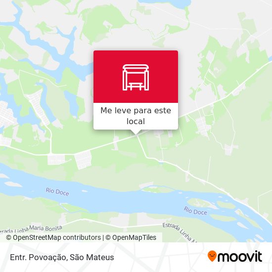 Entr. Povoação mapa