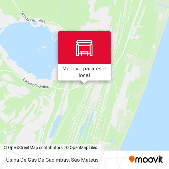 Usina De Gás De Cacimbas mapa