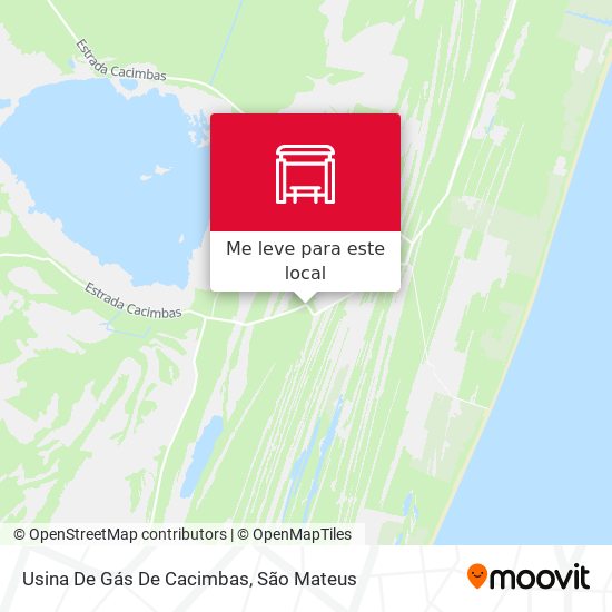 Usina De Gás De Cacimbas mapa