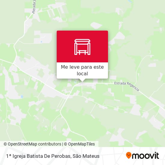 1ª Igreja Batista De Perobas mapa