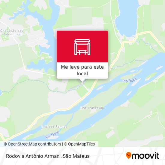 Rodovia Antônio Armani mapa