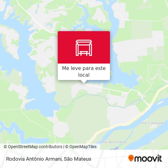 Rodovia Antônio Armani mapa