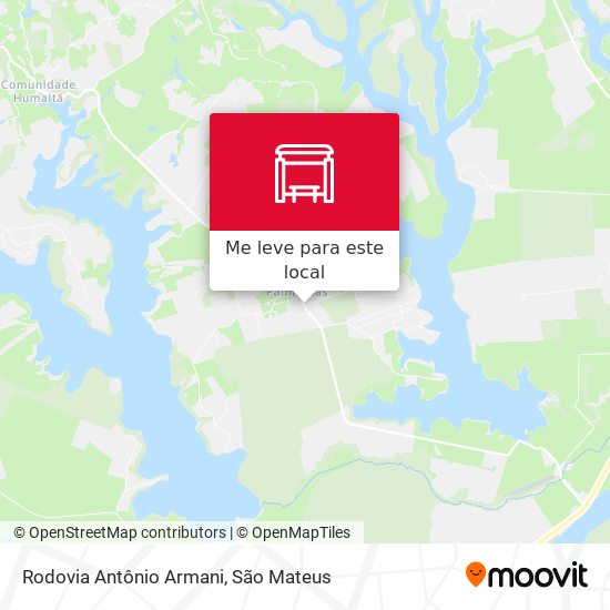 Rodovia Antônio Armani mapa