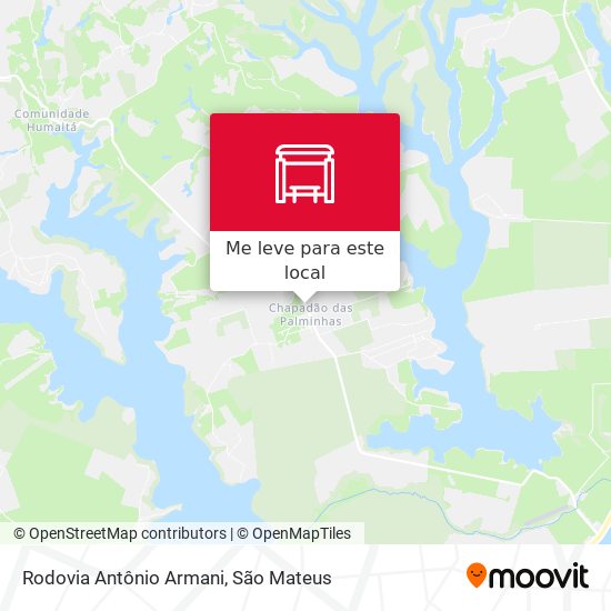 Rodovia Antônio Armani mapa