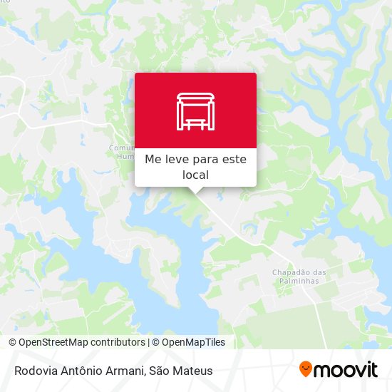 Rodovia Antônio Armani mapa