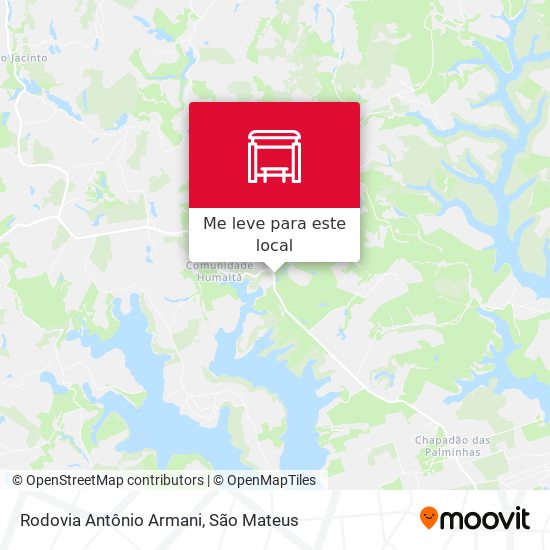 Rodovia Antônio Armani mapa