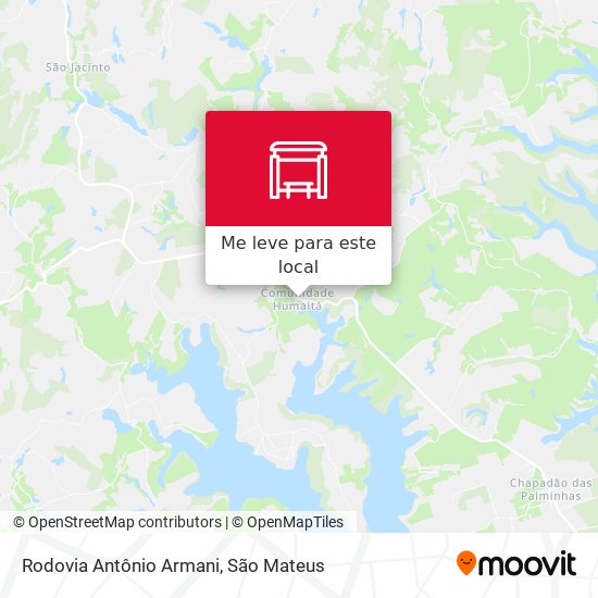 Rodovia Antônio Armani mapa